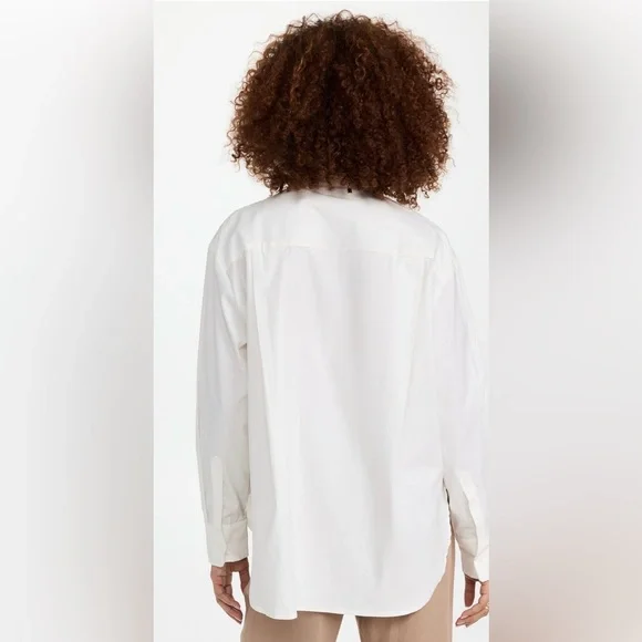 Reformation $128 Will Oversized White Button Down Shirt | Size S - Picture 4 of 13